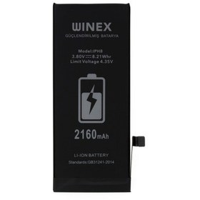 Resim Winex iPhone 6G Uyumlu Güçlendirilmiş Premium Batarya 