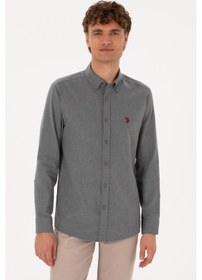 Resim U.s. Polo Assn. Erkek Gri Gömlek Basic 50316721-vr024 Gri 