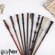 Resim 1 Adet Resmi Lisanslı Harry Potter Sihirli Değnek - Detaylı Tasarım, Karışık Renkler, Halloween ve Noel Hediyeleri, Temalı Partiler, Ev Dekoru için Reçine & Metal Çekirdek 