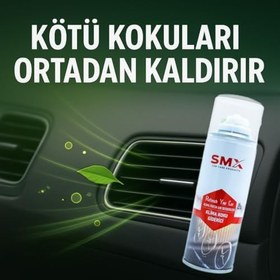Resim SMX Klima Temizleyici ve Koku Giderici Sprey 200 ML (Yeni Araç Kokusu) 