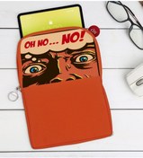 Resim Bk Gift Gift Pop Art Tasarımlı Taşınabilir Koruyucu Tablet Kılıfı & Organizer Çanta - Turuncu-10 