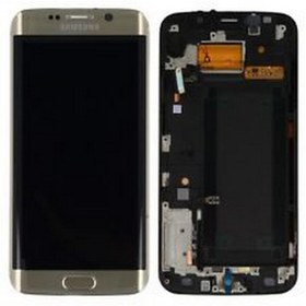 Resim Samsung Kdr Galaxy S6 Edge Sm-g925f Lcd Ekran Dokunmatik Revize Gold Uyumlu 