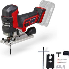 Resim Mena Rise Professional Akülü Dekupaj Testeresi Tp-Jst 18/135 Li Bl Power X- (18V, 135 mm Ahşap Kesme Derinliği, 26 mm Kaldırma Yüksekliği, Kömürsüz, T Tipi Tutamak, 3x Testere Bıçağı) 