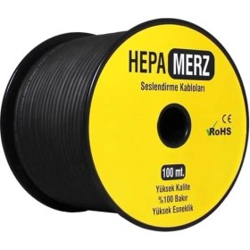 Resim AyrStore EK-103 Mono Mikrofon Kablosu 1x0.22 mm 100 MT.%100 Bakır (Ince Slim Kablo) 