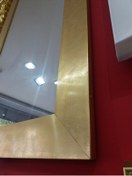 Resim Büyük 124X64Cm Altın Yaldız Salon Antre Komodin Etajer Boy Aynası Altın 