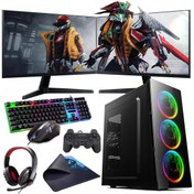 Resim INTEL I5 12400F 16GB 480SSD 4GB GTX1050TI Çift 24" Monitörlü (Gaming SET) Rogame