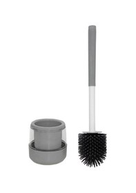 Resim Premium Serisi Silikon Tuvalet Fırçası Gri Siyah 