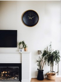 Resim 36 Cm Kahverengi Modern Duvar Saati Açık 