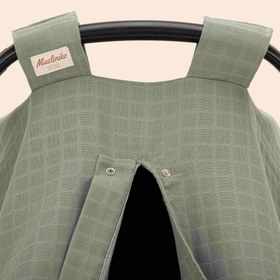 Resim Puset Örtüsü - Tek Taraflı - Haki Müslin 