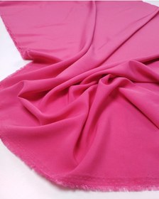 Resim Şeker Pembe Krep Şifon Kumaş İnce Hafif Dökümlü 150x250cm-11782 