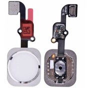 Resim iPhone Uyumlu 6S / 6S Plus Home Tuş Bordu Film Touch Id - Beyaz 