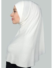 Resim Altobeh Hazır Türban Pratik Eşarp Tesettür Hijab - Namaz Örtüsü Xl Ekru 