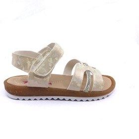 Resim Arzen 4217 Simli Taşlı Kız Çocuk Bebe Sandalet Ayakkabı 001 