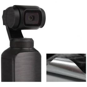 Resim Profisher Dji Osmo Pocket Için Metalik Siyah Renk Su Geçirmez Koruyucu Film Çıkartma 