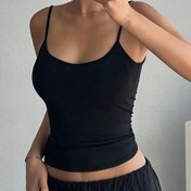 Resim Kadınların Seksi Sırtı Açık Crop Top - Dar Kesim Askısız Beyaz Tank Top ile Kesik Detay, Tüm Mevsimler için Çok Yönlü Katlama Parçası, Rahat veya Şık Kıyafetler için Şık Kıyafet Üstü | Crop Top Stili | İnşaat 