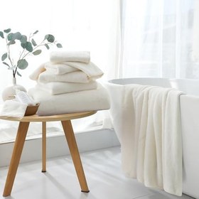 Resim Ekstra Büyük Banyo Çarşafı 4 Parça (88,9 x 177,8 cm) - Ultra Yumuşak Büyük Boy Banyo Havlusu, Banyo Oteli için Banyo Havlusu Seti, Yetişkinler için Peluş Yüksek Emici Hızlı Kuruyan Duş Havlu Seti, 