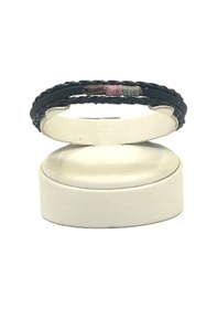 Resim Unisex Mıknatıs Kilitli Deri Bileklik - Mkdb-54 Çok Renkli 