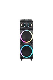 Resim joyplus NDR-2102 12''x2 İNÇ 100 W OUTPUT POWER PARTİ ORGANİZASYON DÜĞÜN ETKİNLİK İKİ ADET MİKRAFON KUMANDA 