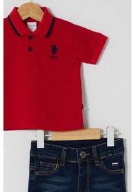 Resim U.s. Polo Assn Erkek Bebek Kırmızı Takım 5274-48230 Kırmızı 