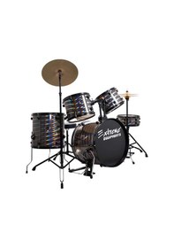 Resim Extreme Xds665ds Füme Bateri Seti 5 Parça Davul Zil Ve Tabure Dahil 