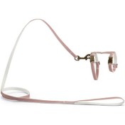 Resim Beeztees Dbl Kedi Göğüs Tasması Ve Gezdirme Kayışı, 130cm, Pudra Pembe, 27-45cm 