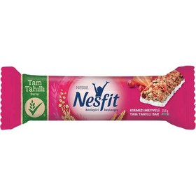 Resim Nestle Nesfit Kırmızı Meyveli Tam Tahıllı Bar 23,5 G 