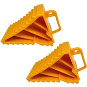Resim Suntek 2 Adet Tekerlek Takozları Araba Oto Römorku 22x15x10cm-sarı 