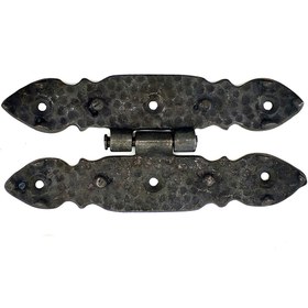 Resim Skygo Antika Tarz Dekoratif Pirinç Düğmeli Menteşe - 142x69 mm, Oksit 