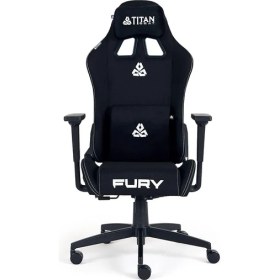 Resim FourForce Fury Black Kumaş Oyuncu Koltuğu 
