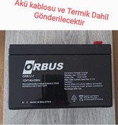 Resim ORBUS Pilsan Akülü Ranger ve Panther Için Kablo Ve Termik 12 Volt Akü 7 Amper / 7 Ah -batarya 
