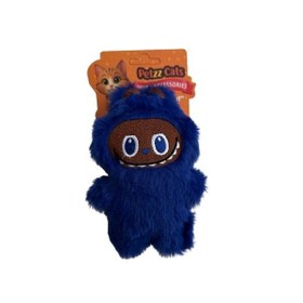 Resim PetzzCats Matatabi Labubu Peluş Kedi Oyuncağı Lacivert 16x10 Cm 
