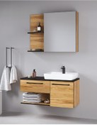Resim Denko Piramit 90 Cm Mdf Banyo Dolabı Takımı Çok Renkli 