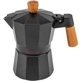 Resim Bambum Garen - Moka Pot 3 Fincan Siyah 