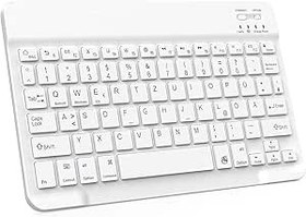 Resim Valkyrie Bluetooth 10 inç Ios Windows Android Uyumlu Kablosuz Klavye - Türkçe - Şarjlı - Sessiz - Multimedia - Ultra İnce Beyaz 