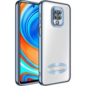 Resim M.TK Moveteck Xiaomi Redmi Note 9s Kılıf Kamera Lens Korumalı Parlak Renkli Logosu Açık Derin Mor 