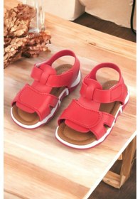 Resim Haki Bantlı Unisex Çocuk Sandalet 001 