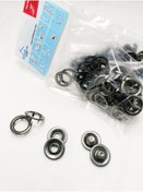 Resim Klinkshop 15 mm Siyah Renk Klikıt Çıtçıt - 25 Adet 