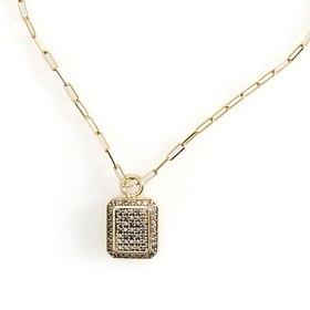 Resim Octagon Cognac Diamonds Pendant 