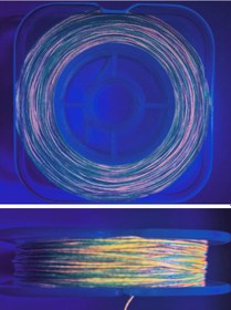 Resim Eagenset Hazır Çapari Kombini Boru Sim Ultraviyole Uv Neon Koyu Yeşil - Turuncu Makarada 