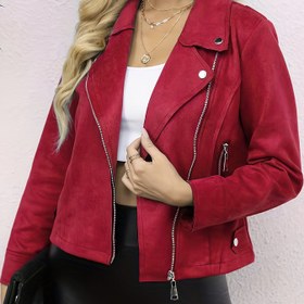 Resim Plus Beden, Plus Beden Kadınlar İçin Şık Uzun Kollu Hırka - Yumuşak Kumaş, Klasik Metal Fermuar ve Dekoratif Düğme Tasarımı, Her Mevsim Kullanıma Uygun Günlük ve Resmi Giyim 