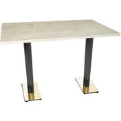 Resim Beymobilya Karanfil Gold Werzalit Masa (80X120) (532345166) 