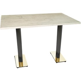 Resim Beymobilya Karanfil Gold Werzalit Masa (80X120) (532345166) 