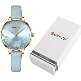 Resim Kadın Kuvars Saat Curren Kadın Moda Analog Kol Saati 3atm Su Geçirmez Deri Saat Kayışlı Kadın Saati Titanyum 