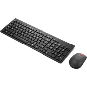 Resim Lenovo 4X31N50744 Q Türkçe Kablosuz Siyah Essential Klavye + Mouse Seti 