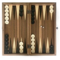 Resim Star Oyun Ege Masif Ahşap Kareli Tavla Büyük - 1021156 