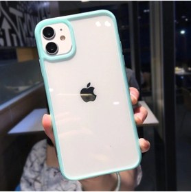 Resim WANNA PROTECT Iphone X Xs Kenarı Renkli Darbe Önleyici Şeffaf Silikon Kılıf 