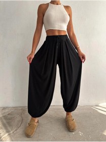 Resim 02Lady Fashion MODAL KUMAŞ YUMUŞAK DOKU ŞALVAR PANTOLON 