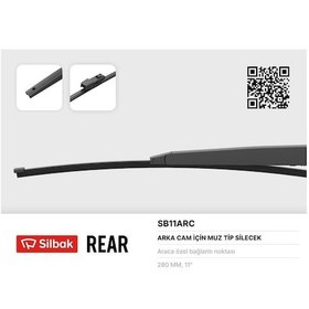 Resim Cosmotex Silecek Süpürgesi Arka Muz Tipi 280mm Yetı 05/09 Golf Vı 10/08 Golf Vı 10/12 Polo Vı 06/09 
