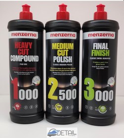 Resim Menzerna 1000 2500 3000 Pasta Hare Giderici Seti 1 Lt 