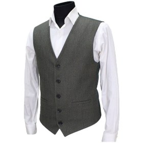 Resim Mentor Regalo Erkek Yelek V Yaka Yeşil Kırçıllı 50399 